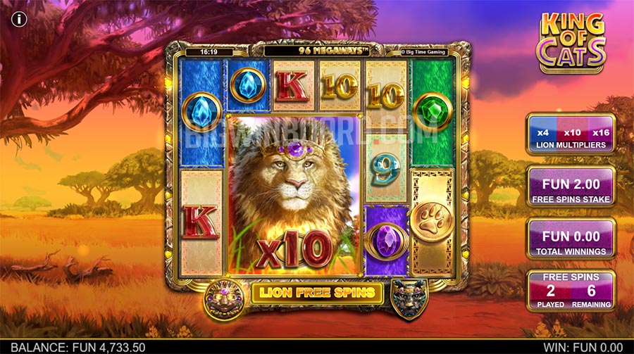 king of cats megaways slot